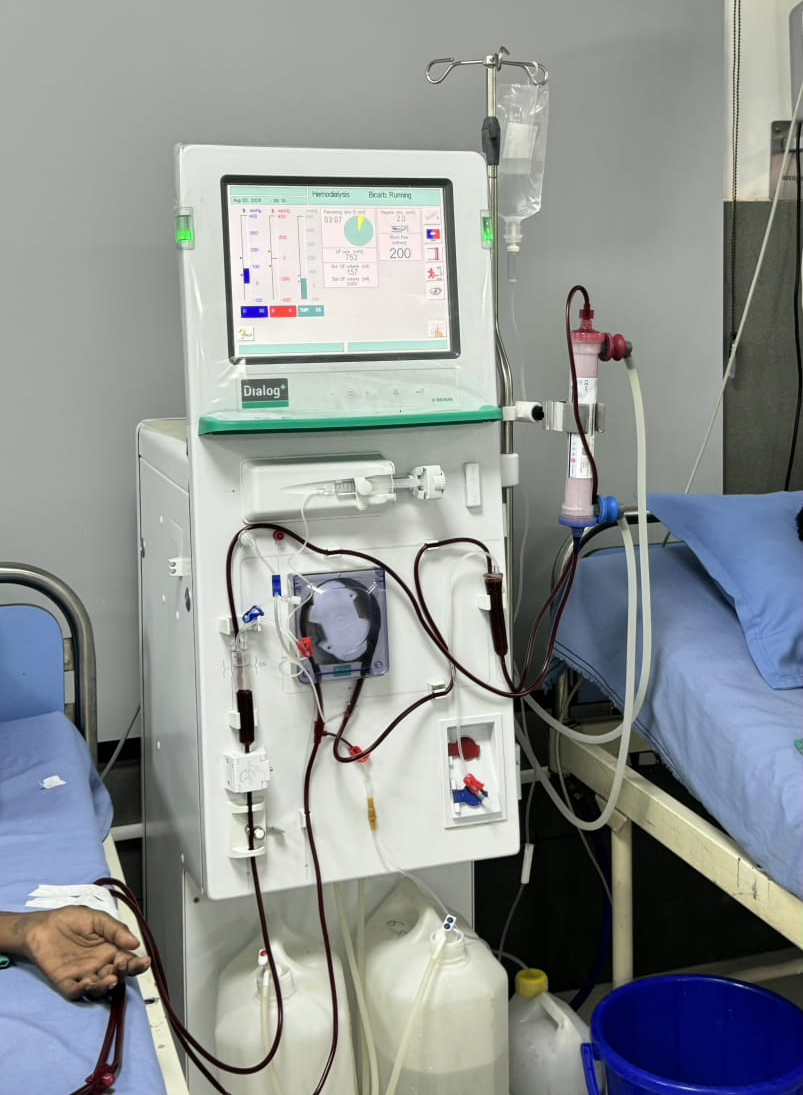 A dialysis machine at the Nar Seva Foundation free dialysis centre in Ludhiana