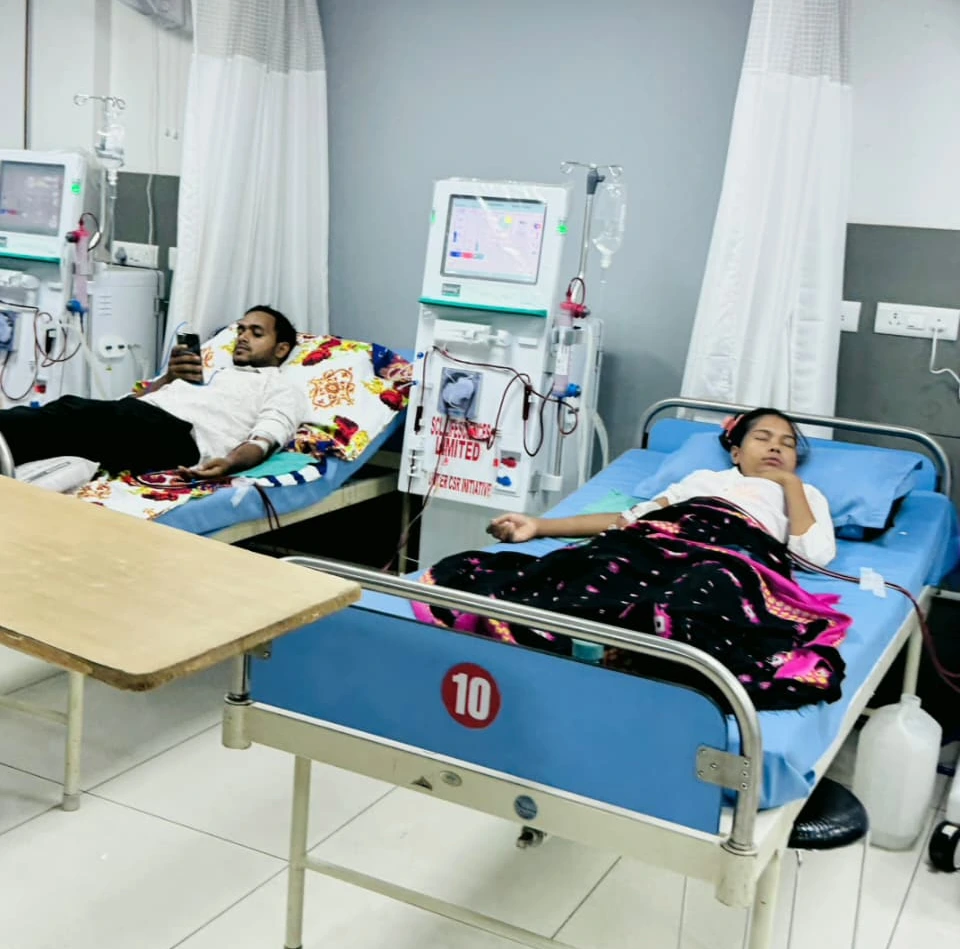 A patient receiving care funded by donations